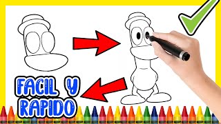 DIBUJAR PERSONAJES DE POCOYO DE MANERA FACIL Y DIVERTIDA - PATO - PASO A PASO - TUTORIAL DE DIBUJO