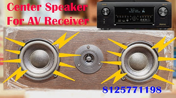 Center Speaker For AV Receiver | 8 ohms Impedance