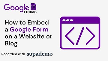 How to Embed a Google Form on a Website or Blog