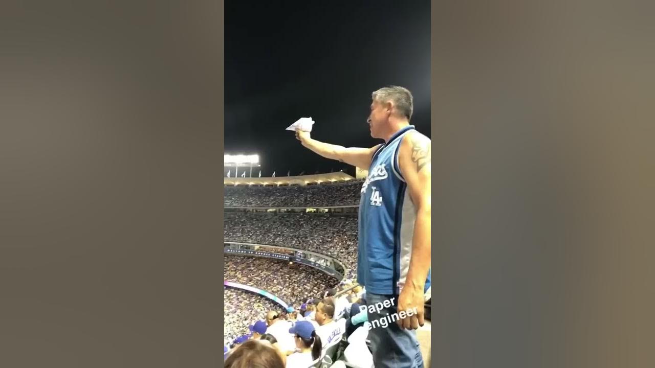 The greatest paper plane in sports history! #shorts (via crazywill02/TikTok)