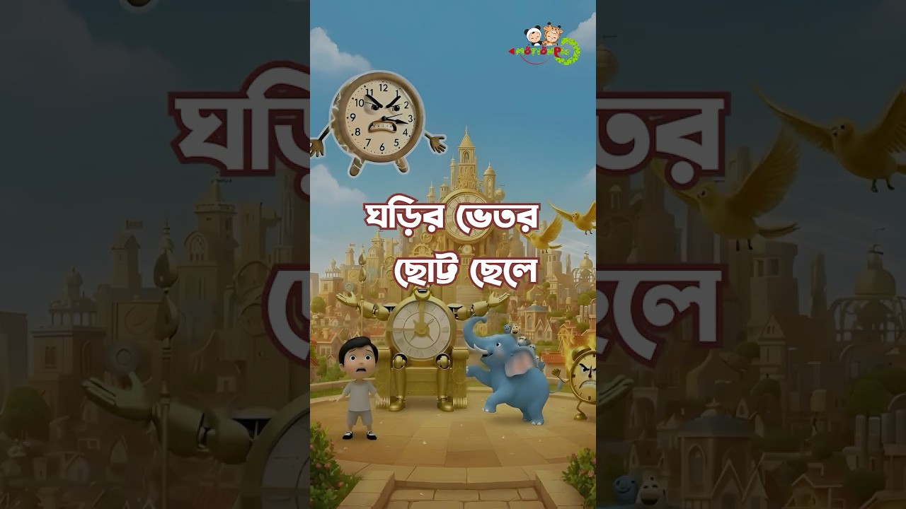 ঘড়ির ভেতর ছোট্ট ছেলে | Animation Story | Shorts | Part 2 | Moral Story | MotionPic Studio