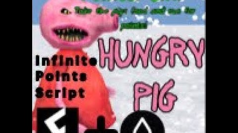 Roblox Hungry Pig OP script | Infinite Points | Fluxus + Hydrogen