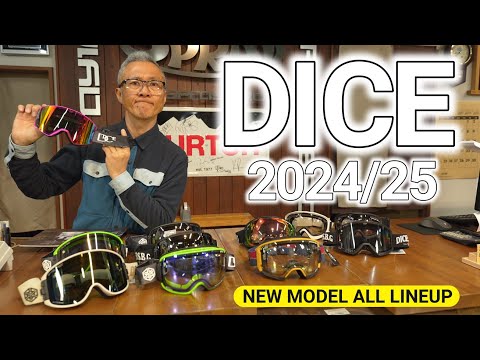 DICEゴーグル24/25ShowDownモデルM.BLKカラー新品未使用 DICE snowboarding goggles | ダイススノーボーディングゴーグル