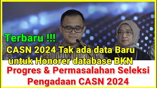 🔴Progres & Permasalahan Formasi Seleksi Pengadaan CASN 2024 - Terbaru‼️