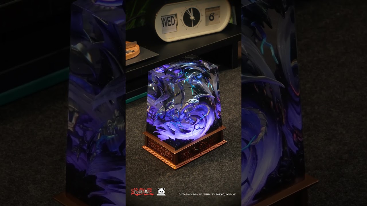 Revealing the Legendary Light - Blue-Eyes White Dragon Diorama Lamp