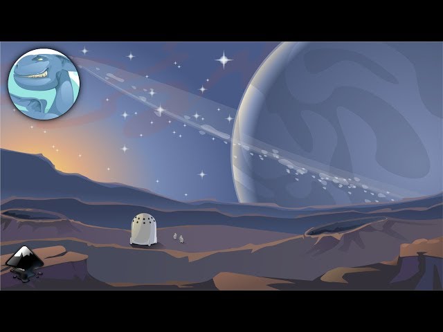 Space landscape. Speed art in Inkscape.