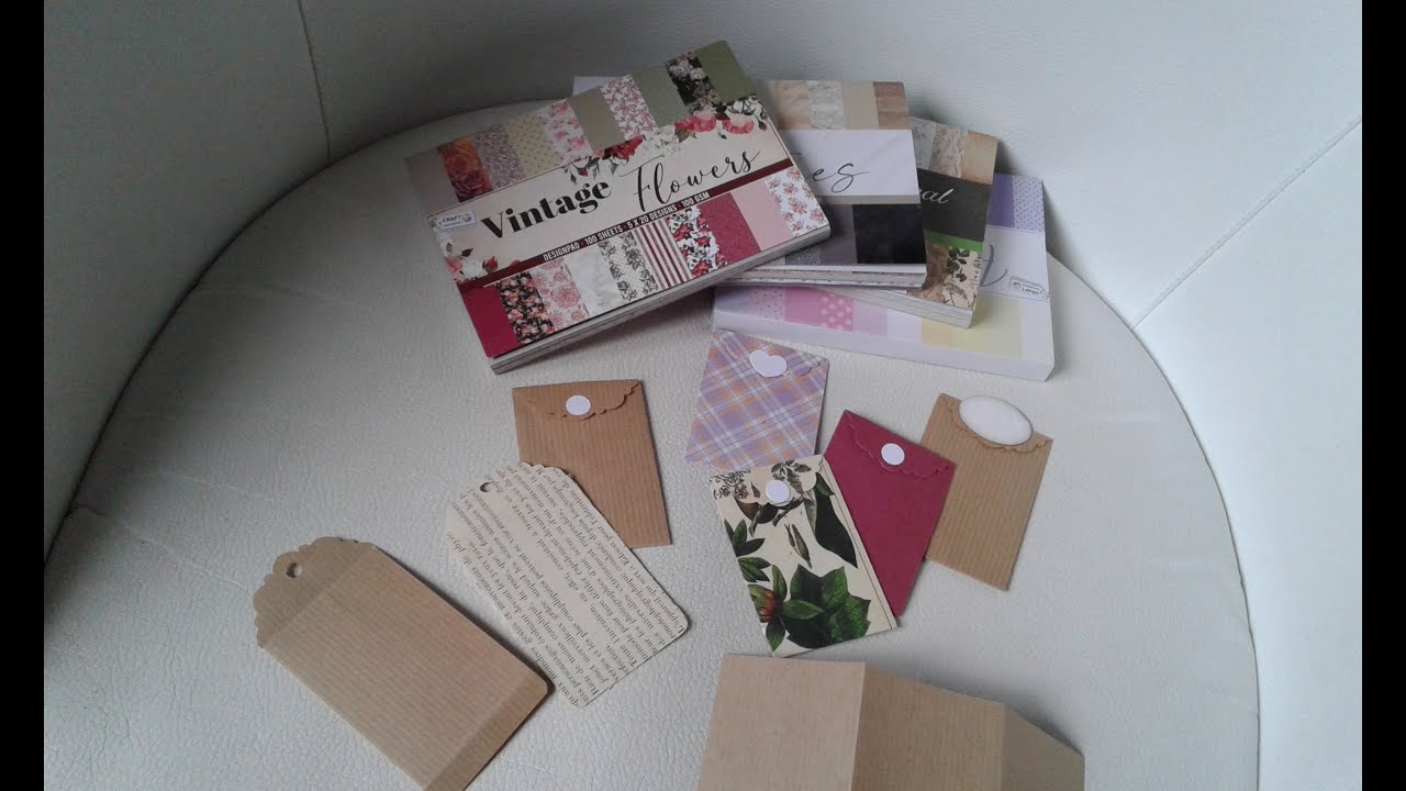 TUTO sachet à graines avec les minis blocs Action, papier craft, papier