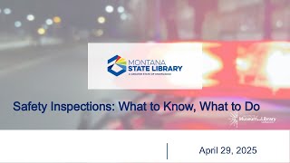 Information Safety Inspections - What to Know and What to Do Update