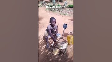 Thumbnail of Boy in Africa made his own drum set 👏