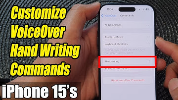 iPhone 15/15 Pro Max: How to Customize VoiceOver Hand Writing Commands