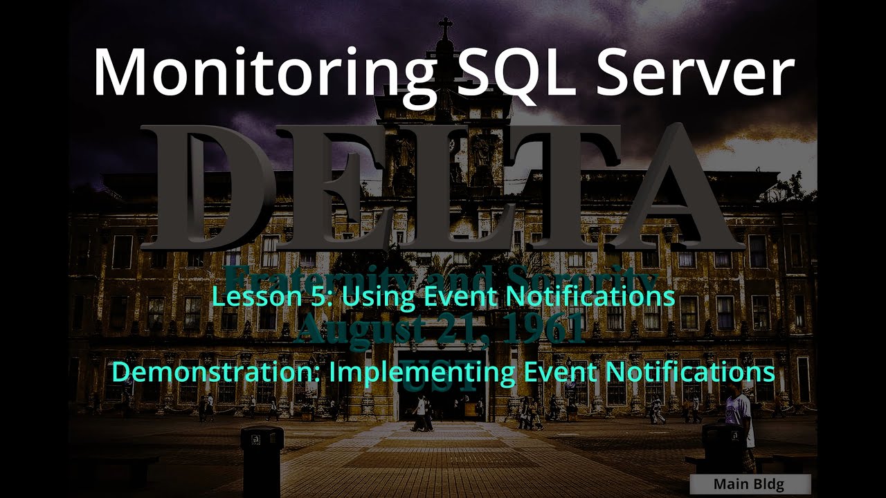Lesson 5: Using Event Notifications, Demonstration: Implementing Event ...