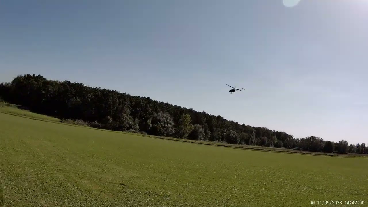 T-Rex 450 Sport V2 - SJCam SJ11 Video 4K - 11.09.23 Flight 2