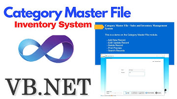 Category Master File - Sales and Inventory Management System - VB.NET Forms #ezetsoftware #sims