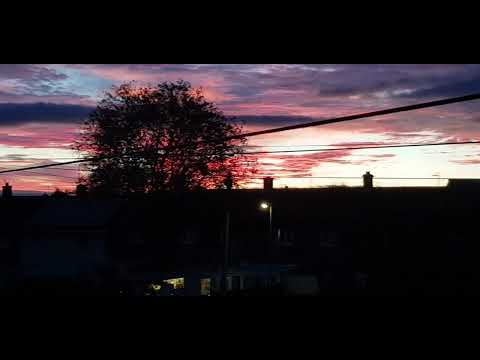 Вечерняя Англия. Красивое вечернее небо. Красивый закат.