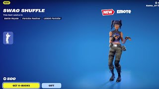New "Swag shuffle" Emote