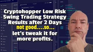 Cryptohopper: Low Risk Swing Trading Strategy Results after 2 Days