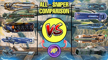 🔥 ALL SNIPER WEAPONS ROBOT - TITAN - ULTIMATE DAMAGE COMPARISON! || WAR ROBOTS ||