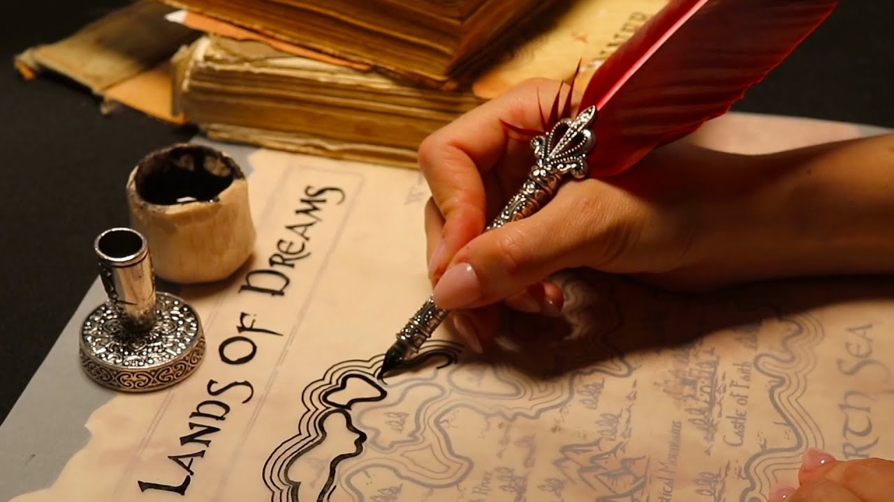 [ASMR] The Lands Of Dreams #2 | Crunchy Paper Sounds, Writing and Drawing For Relaxation