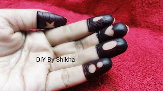 5 beautiful finger tips mehendi design | Dark and bold finger tips using stickers n instant mehendi screenshot 3