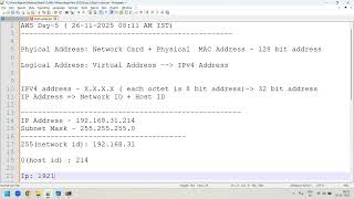 AWS-Networking Day-5 || Continue with Networking concepts || Introduction to Subnetting