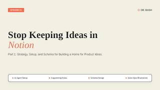 Building an App to Track All My Product Ideas (Part 1: Strategy, Setup, and Schema)