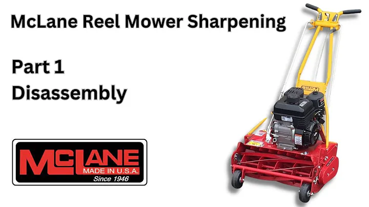 How to sharpen a McLane reel mower 1/3 (Dissasembly)