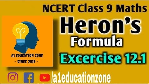 Herons formula class 9 | heron
