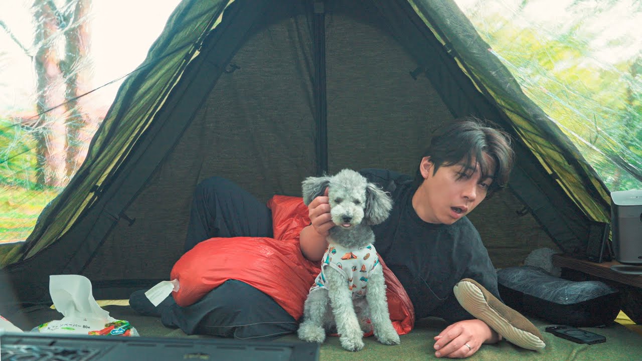 キャンプ場でのルーティン｜涼しい山で愛犬と快適な夏キャンプ