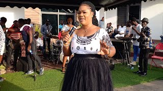 Obaapa christy's full performance at chiraa dr obed mother's funeral on apuutoo live band music