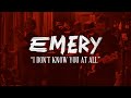 Emery - New Song “I Don't Know You At All”