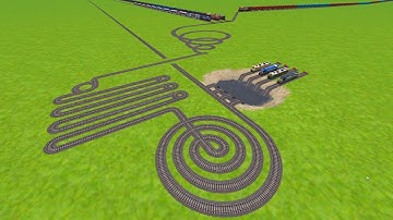 ALL AI TRAINS CROSSING CAREFULLY AT ROUND CIRCLE TRACKS ZIG ZAG TRACKS/ train sim wold5 