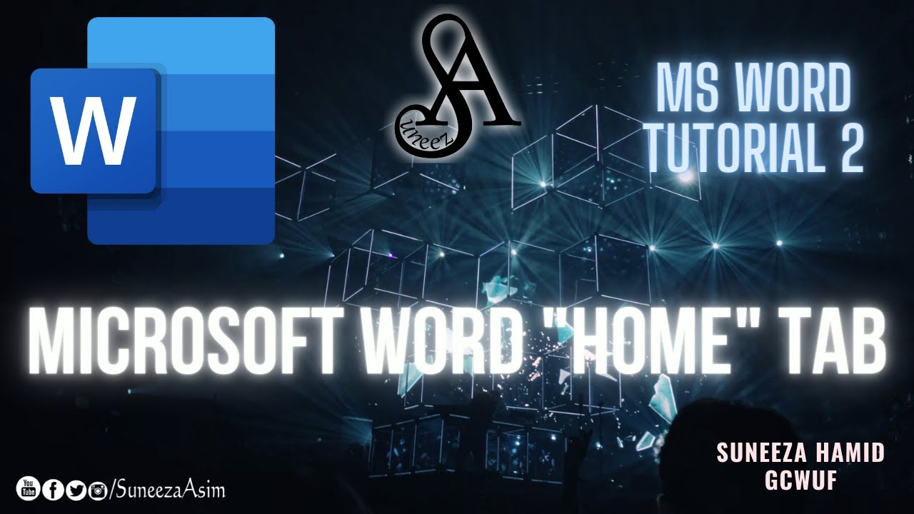 Microsoft Word Home Tab Tutorial | IT Tips | Suneeza - YouTube