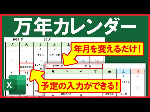 万年カレンダー