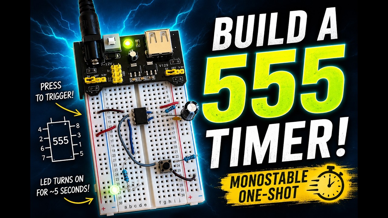 【しんいちページ】 The 555 Timer – Part 1 | Monostable Mode - YouTube