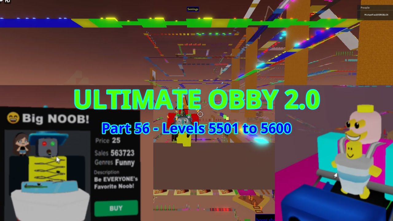 Ultimate Obby 2.0: Part 56/100 - Levels 5501 to 5600 - YouTube