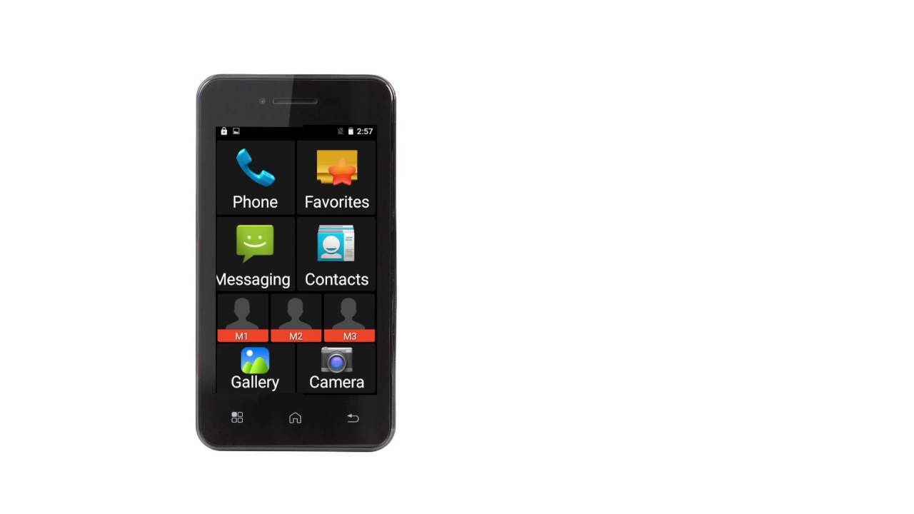 Profoon Care PMA-1000WT Smartphone seniors big button easy SOS elderly GPS English