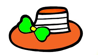 Drawing and coloring Hat | How to draw a Hat