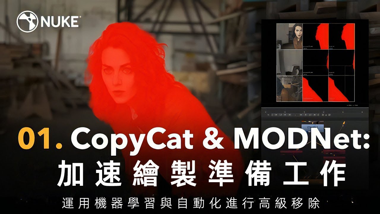 高級移除:  1.  CopyCat & MODNet  加速繪製準備工作
