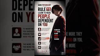"Make them dependent on you...." #psychology #manipulation #shorts