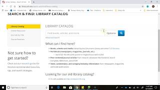 eBooks and Searching the Library Catalog