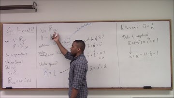 Math 346 Lecture 14 - Vector Space examples and Subspace Intro