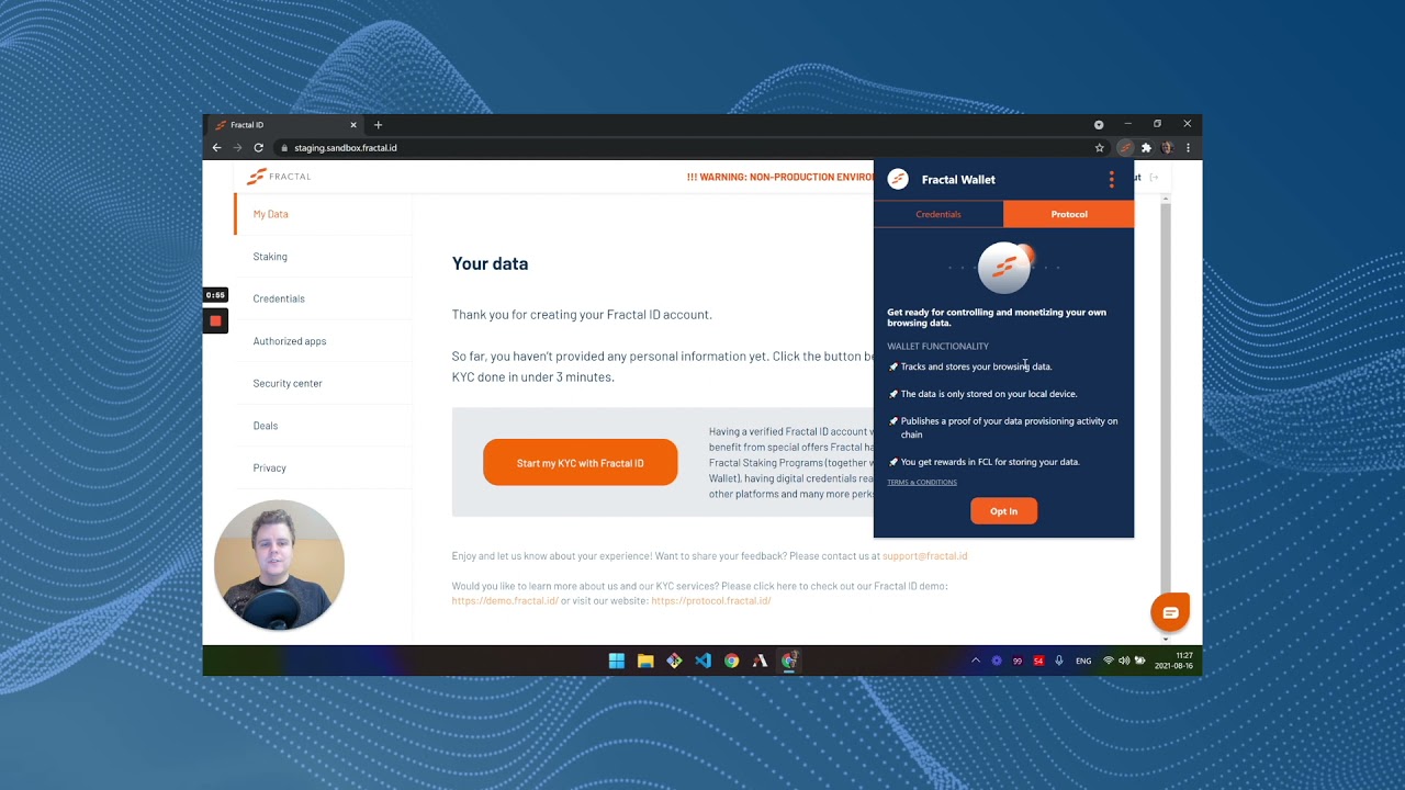 Product Demonstration Fractal Wallet