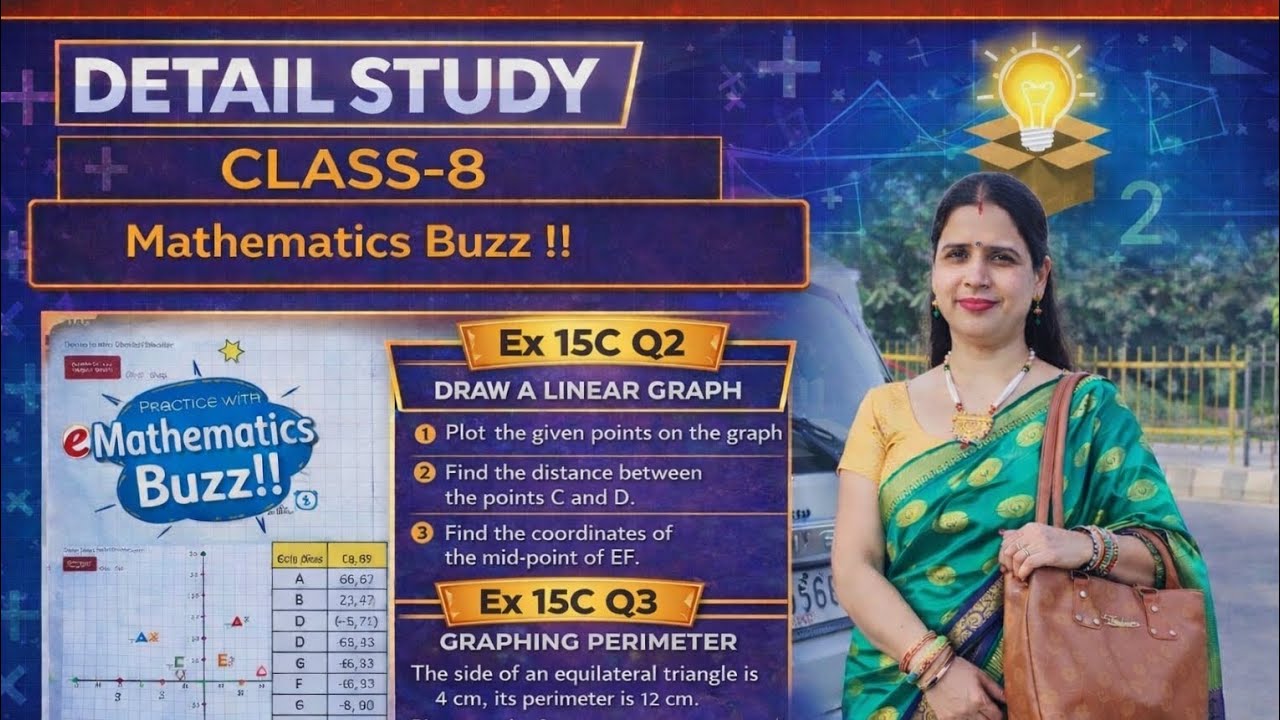 Class 8 Maths | Exercise 15C Q2 & Q3 | Linear Graphs | Mathematics Buzz ...