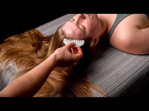 SLEEP Therapy ASMR - Scalp Massage & Skin Tracing Tingles for Stress Relief (Hair Sounds)