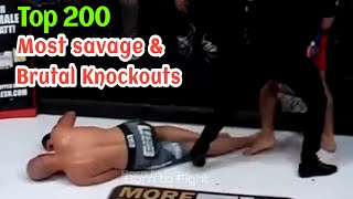 Top 200 Most Savage and Brutal Knockoutsin Combat Sports
