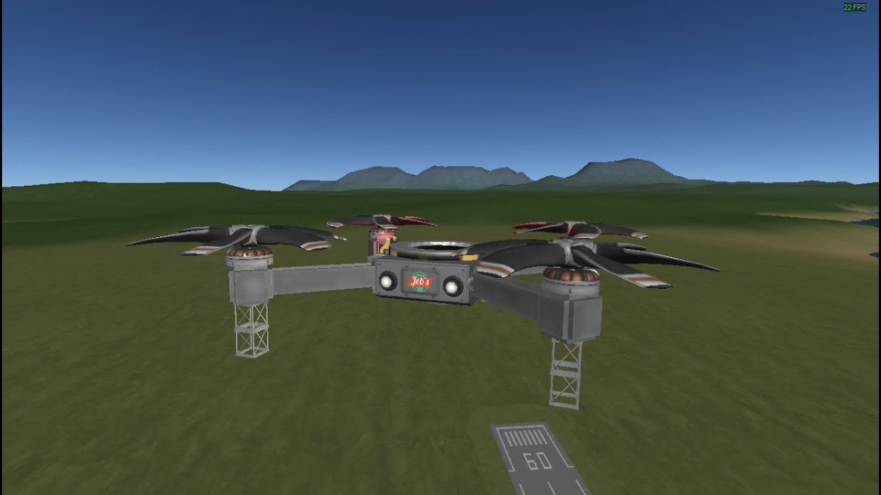 How to make a Quadcopter in Kerbal Space Program YouTube