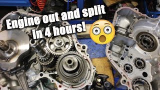 Engine out and split in four hours time!