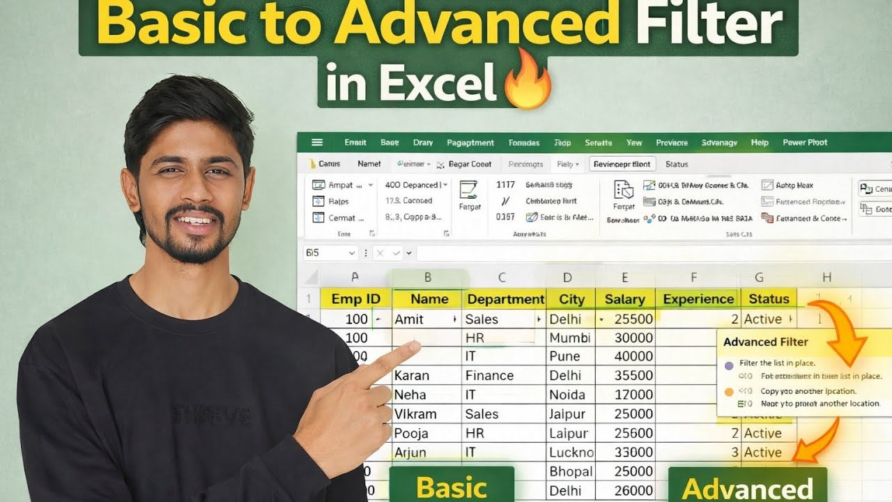 Filter in Excel | How to Use Filter in Excel | Excel for Beginners