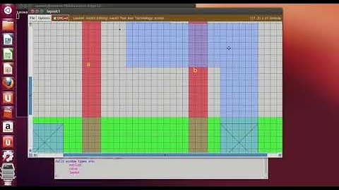 Layout of two input NAND gate in magic