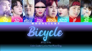 how would Y/N x BTS sing  ⌜Bicycle⌟ Color Coded Lyrics Han/Rom/Eng Resimi